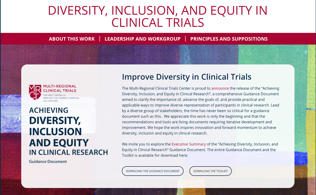 Diversity Website updates